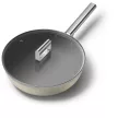 Smeg WOF3002CRM krémszínű tapadásmentes wok serpenyő