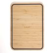 TREBONN Wave medium 1020106 természetes fa csúszásmentes vágódeszka