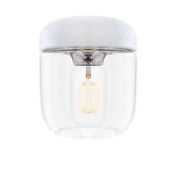 UMAGE Acorn 2104 polírozott acél-fehér lámpabúra