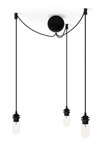 UMAGE Cannonball 3 4092 fekete 3-as menyezeti lámpa függesztő szett
