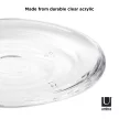 UMBRA DROPLET 020162-165 átlátszó törhetetlen szappantartó tálka