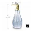 UMBRA DROPLET 020163-1191 kék-arany törhetetlen szappanadagoló