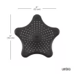 STARFISH fekete szilikon gumi univerzális zuhany hajfogó lefolyó szűrő