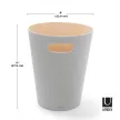 UMBRA WOODROW CAN 082780-918 Szürke papírkosár