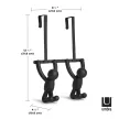UMBRA BUDDY 1004260-040 Fekete ajtóra akasztható fogas