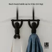 UMBRA BUDDY 1004260-040 Fekete ajtóra akasztható fogas