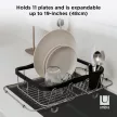 UMBRA SINKIN MULTI 1004292-047 Fekete-ezüst mosogatómedencébe és mosogató peremére helyezhető edény