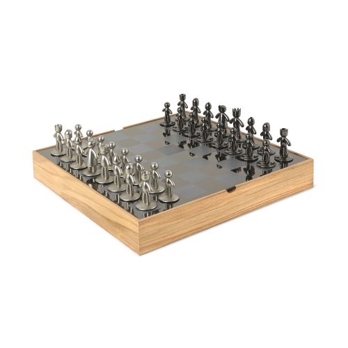UMBRA BUDDY 1005304-390 Természetes fa különleges sakk készlet