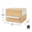 UMBRA STOWIT MINI 1005314-390 Fehér-Természetes fa ékszertartó doboz