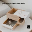 UMBRA STOWIT MINI 1005314-390 Fehér-Természetes fa ékszertartó doboz