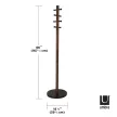 UMBRA PILLAR COAT 1005871-048 barna-fekete álló kabátakasztó fogas