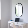 UMBRA HUB OVAL 1006044-040 Fekete ovális tükör