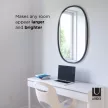 UMBRA HUB OVAL 1006044-040 Fekete ovális tükör
