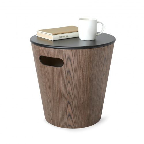 UMBRA WOODROW STOOL 1009760-048 Fekete-dió tároló hokedli