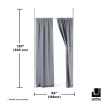 UMBRA ANYWHERE 1012718-765 ezüst fúrás nélküli térelválasztó függöny rúd