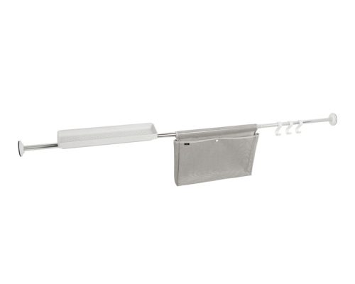 UMBRA FLEX SURE-LOCK 1013304-158 króm állítható hosszúságú tapadókorongos kád és zugany rendszerező