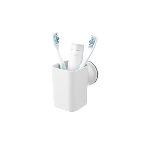 UMBRA FLEX 1014160-660 fehér tapadókorongos fogkefetartó pohár
