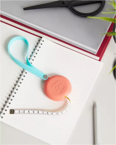 UMBRA ZIP IT 1014528-022-CLB korall-világoskék mérőszalag