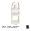 UMBRA BELLWOOD 1015098-668 fehér-natúr fa rendszerező