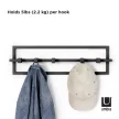 UMBRA CUBIKO 1016881-040 Fekete kabátakasztó fogas