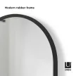 UMBRA HUB 1017060-040 Fekete boltíves tükör