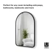 UMBRA HUB 1017060-040 Fekete boltíves tükör
