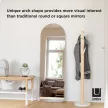 UMBRA HUBBA 1017062-104 Sárgaréz falnak dönthető íves tükör