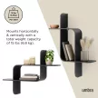 UMBRA MONTAGE SHELF 1017571-040 fekete designer fali polc