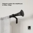 UMBRA SITA 1018342-038 Matt fekete állítható teleszkópos függönykarnis