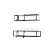 UMBRA CUBIKO 2db-os 1018615-040 Fekete fali tároló polc