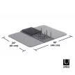 UMBRA UDRY PEG 1018697-149 sötétszürke összecsukható edényszárító matrac
