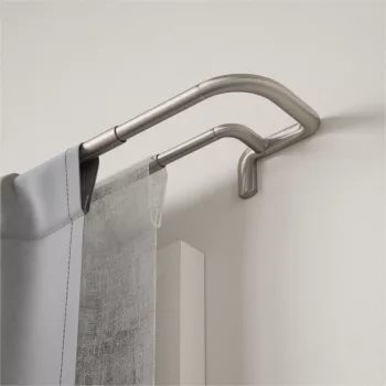 UMBRA TWILIGHT 1020562-782 nikkel ezüst állítható hosszúságú teleszkópos dupla függönykarnis