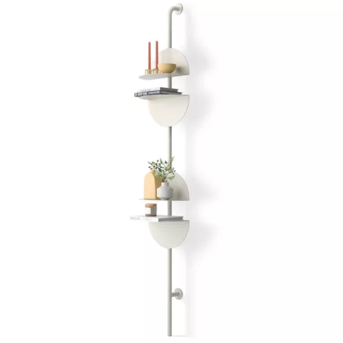 SOLIS homokszínű acél variálható designer fali polcrendszer