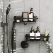 UMBRA FLEX 1021300-040 fekete fürdőszoba polc