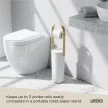 UMBRA BELLWOOD 1022314-668 fehér-natúr fa földön álló wc papír tartó