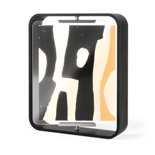 UMBRA BELLWOOD 1022486-040 fekete fa keretes forgatható asztali képkeret