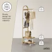 UMBRA BELLWOOD COAT RACK 1022523-668 fehér-natúr fa ruhaállvány