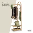 UMBRA BELLWOOD COAT RACK 1022523-668 fehér-natúr fa ruhaállvány