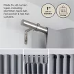 UMBRA ZEN 1022628-411 ezüst moduláris függönykarnis