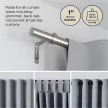 UMBRA ZEN 1022629-411 ezüst moduláris függönykarnis