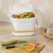 UMBRA BELLWOOD COMPOST 1022634-668 fehér-natúr fa hordozó füles konyhai komposztgyűjtő