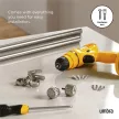 UMBRA CLEO 1022959-411 ezüst állítható függönykarnis