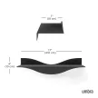 UMBRA SURF WALL 1023282-040 fekete designer fali polc szett