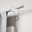 UMBRA FLUTE 1023440-411 ezüst színű állítható teleszkópos függönykarnis