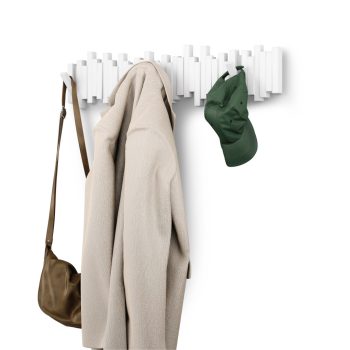 UMBRA STICKS 8 1023536-660 fehér kihajtható fali akasztó fogas