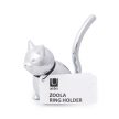 ZOOLA CAT ezüst színű polírozott tömör fém gyűrűtartó cica figura