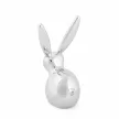 ZOOLA BUNNY ezüst színű polírozott tömör fém gyűrűtartó nyuszi figura