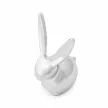 ZOOLA BUNNY ezüst színű polírozott tömör fém gyűrűtartó nyuszi figura