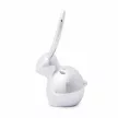 ZOOLA BUNNY ezüst színű polírozott tömör fém gyűrűtartó nyuszi figura