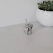ZOOLA ELEPHANT ezüst színű polírozott tömör fém gyűrűtartó elefánt figura